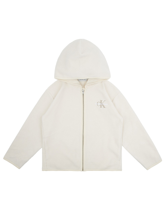 캘빈클라인 키즈 캘빈클라인키즈 POLAR FLEECE REG ZIP-THROUGH Turtledove 착용컷