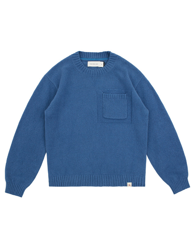 캘빈클라인 키즈 캘빈클라인키즈 RELAXED COMFORT YARN SWEATER Ensign Blue 착용컷