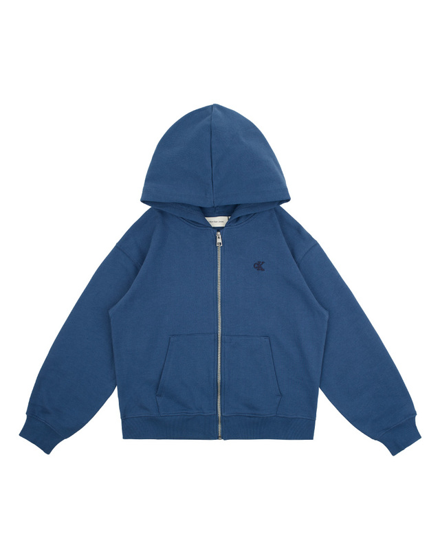 캘빈클라인 키즈 캘빈클라인키즈 BACK CHECK MONO ZIP-THROUGH Ensign Blue 착용컷