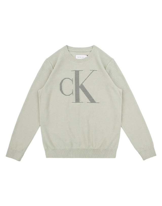 캘빈클라인 키즈 캘빈클라인키즈 MONOGRAM REG. SWEATER Misty Vale 착용컷