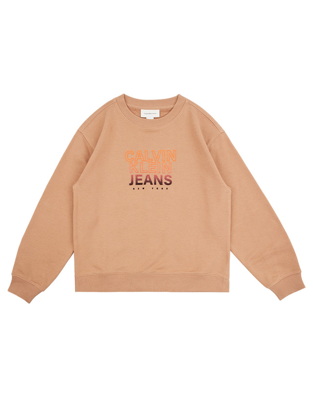 캘빈클라인 키즈 캘빈클라인키즈 GRADIENT FLOCK LOGO CN Tea Time 착용컷