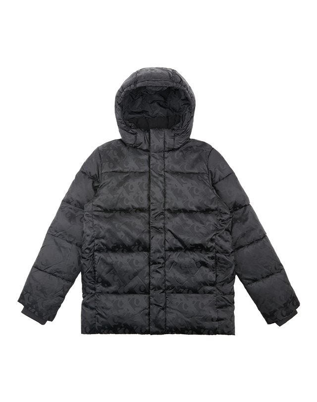 캘빈클라인 키즈 캘빈클라인키즈 CK LOGO AOP PUFFER Ck Black 착용컷