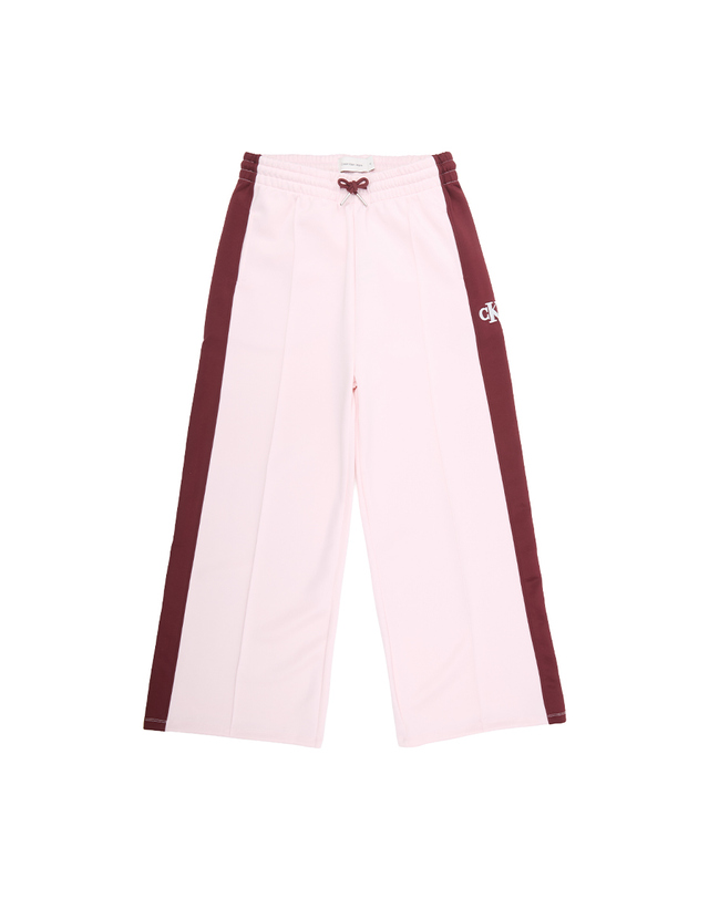 캘빈클라인 키즈 캘빈클라인키즈 COLORBLOCK SWEATPANT Light Lilac / Raspberry Chocolate 착용컷