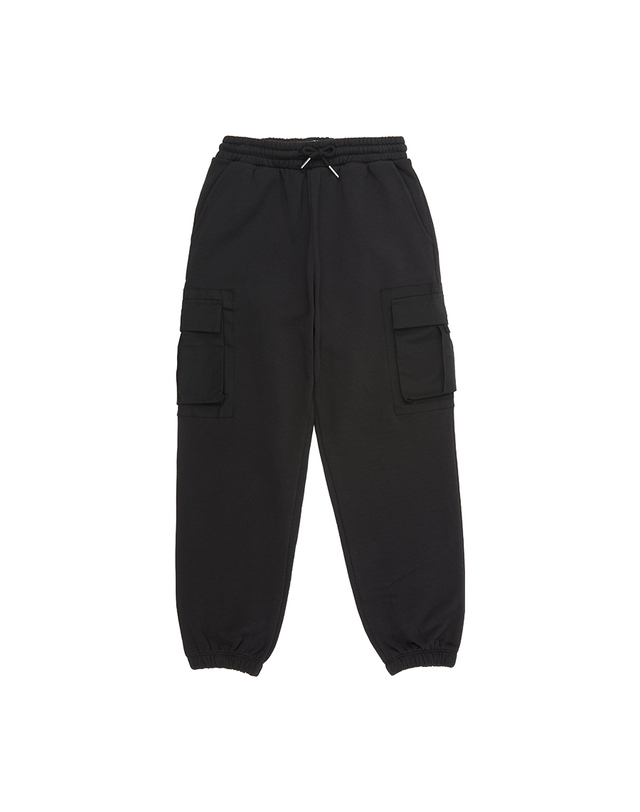 캘빈클라인 키즈 캘빈클라인키즈 CONTRAST POCKET SWEATPANT Ck Black 착용컷