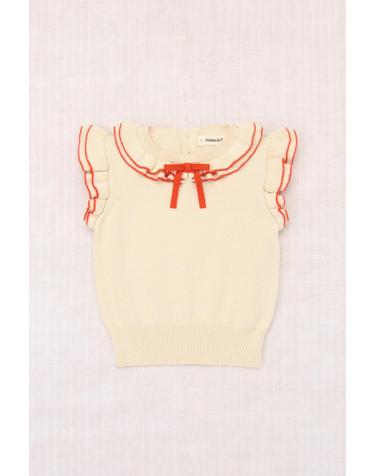 MISHA&PUFF 미샤앤퍼프 25SS 리본 키즈티셔츠 Cotswolds Ondine Top K2009S25-298