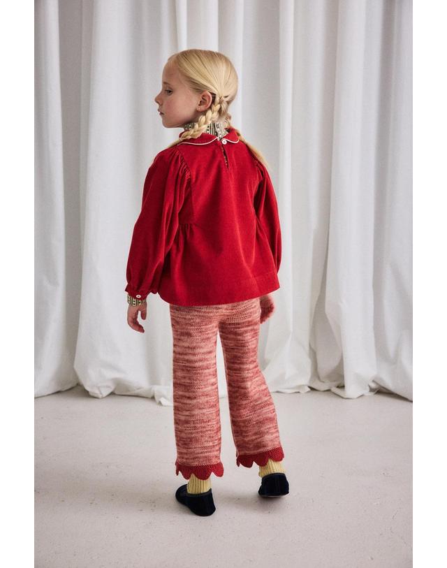 미샤앤퍼프 미샤앤퍼프 25FW 아동 코듀로이 블라우스 CORDUROY ZORA BLOUSE K5083F25-640 착용컷