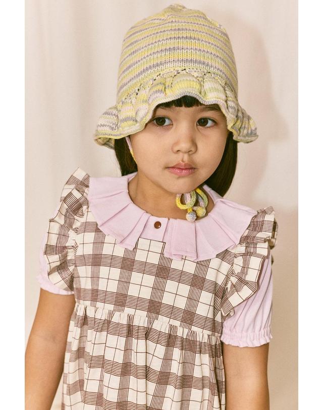 미샤앤퍼프 미샤앤퍼프 26SS 키즈 티셔츠 ULLA TEE K3028S26-A01 착용컷
