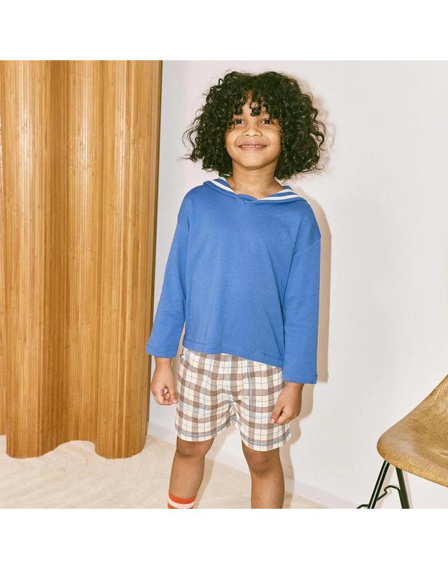 미샤앤퍼프 MISHA&PUFF 미샤앤퍼프 26SS 세일러 키즈티셔츠 K3011S26-439 착용컷