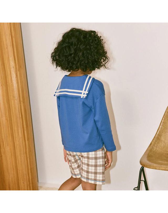 미샤앤퍼프 MISHA&PUFF 미샤앤퍼프 26SS 세일러 키즈티셔츠 K3011S26-439 착용컷