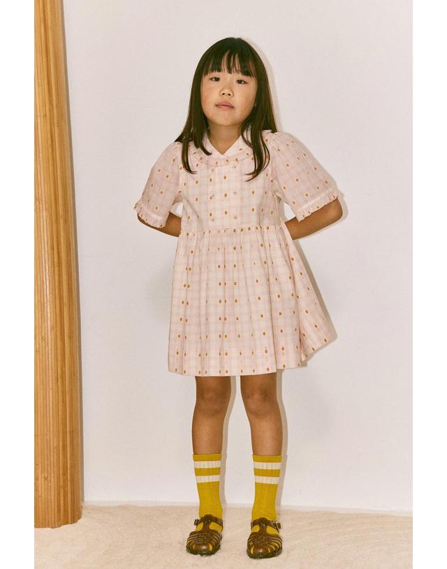 미샤앤퍼프 미샤앤퍼프 26SS 키즈 원피스 VOYAGE DRESS K5152S26-0C7 착용컷