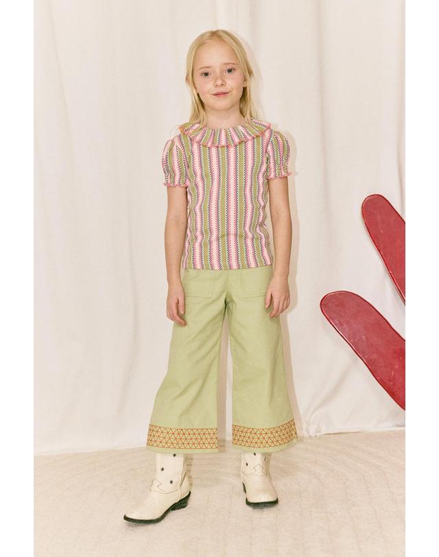 미샤앤퍼프 미샤앤퍼프 26SS 팔로마 키즈 티셔츠 BALLOON SLEEVE PALOMA TEE K3003S26-0C3 착용컷