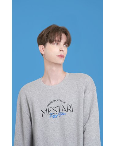 메스타리 핸드라이팅  남녀공용 SWEATSHIRT(맨투맨) 그레이 ES2007