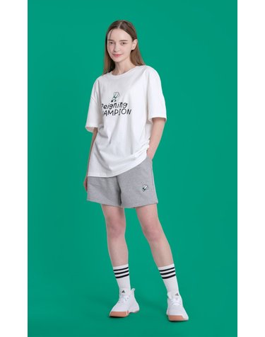 메스타리 배드민턴 RC T-SHIRT 남여공용 오버핏 반팔티 화이트 CT3002