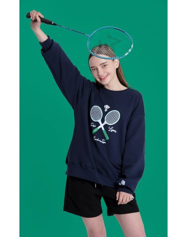 메스타리 배드민턴 RACKET X SWEATSHIRT(맨투맨) 네이비 CM1104