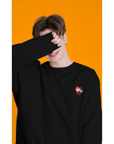 메스타리 배드민턴 LOVER SWEATSHIRT(맨투맨) 블랙 CM1107