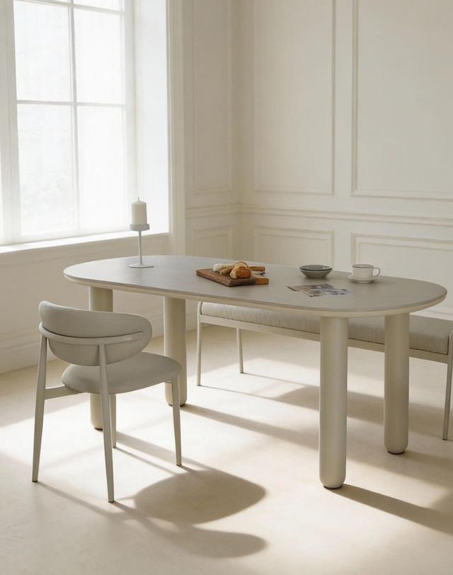 라움에스알 네로 세라믹 식탁 6인용 테이블 포세린 1800 착용컷