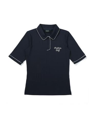 [밀라코/국내발송] 말본골프 에리 로고 포인트 카라 티셔츠 NAVY M5222PTS57NVY