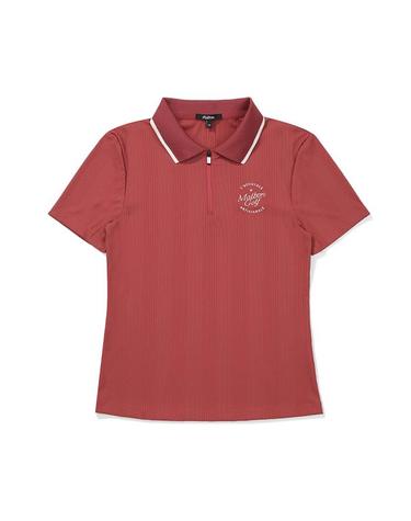 [밀라코/국내발송] 말본골프 카밀라 집업 폴로 셔츠 WINE M5112LTS36WIN