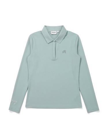 [밀라코/국내발송] 말본골프 카라 포인트 긴팔 티셔츠 DARK MINT M5122PTL11MTD