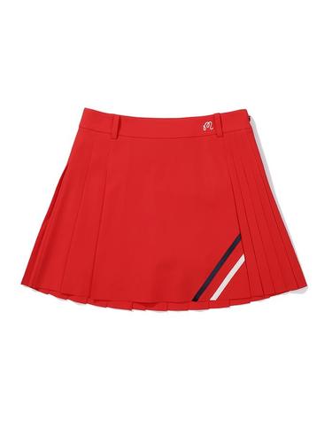 [밀라코/국내발송] 말본골프 밴드 플리츠 스커트 RED M5322PSK11RED