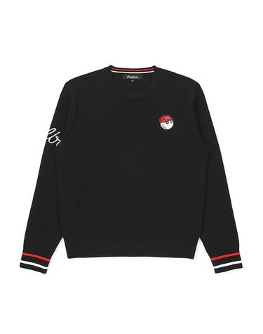 [밀라코/국내발송] 말본골프 버킷 포인트 베이직 라운드 니트 BLACK M5322PKT15BLK