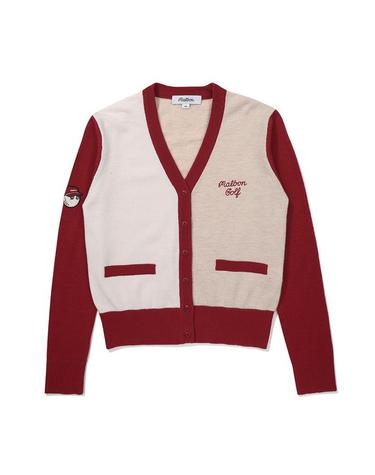 [밀라코/국내발송] 말본골프 컬러 블록 니트 가디건 RED M5322PKO12RED