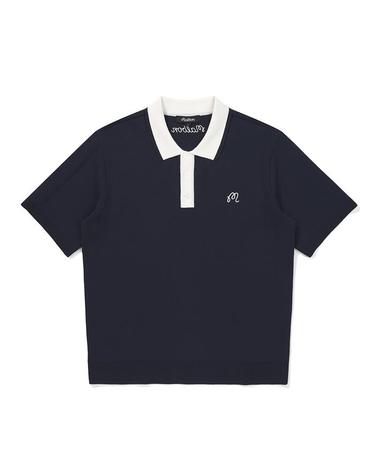 [밀라코/국내발송] 말본골프 에센셜 반팔 폴로 니트티셔츠 NAVY M5321PKT03NVY