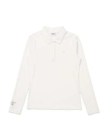 [밀라코/국내발송] 말본골프 카라 포인트 긴팔 티셔츠 OFF WHITE M5122PTL11OWT