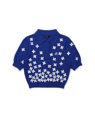 [밀라코/국내발송] 말본골프 릴리 폴로 니트 BLUE M5112LKT33BLU