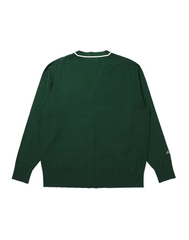 말본골프 [밀라코/국내발송] 말본골프 베이직 넥 가디건 M5121PKO03GRN 착용컷