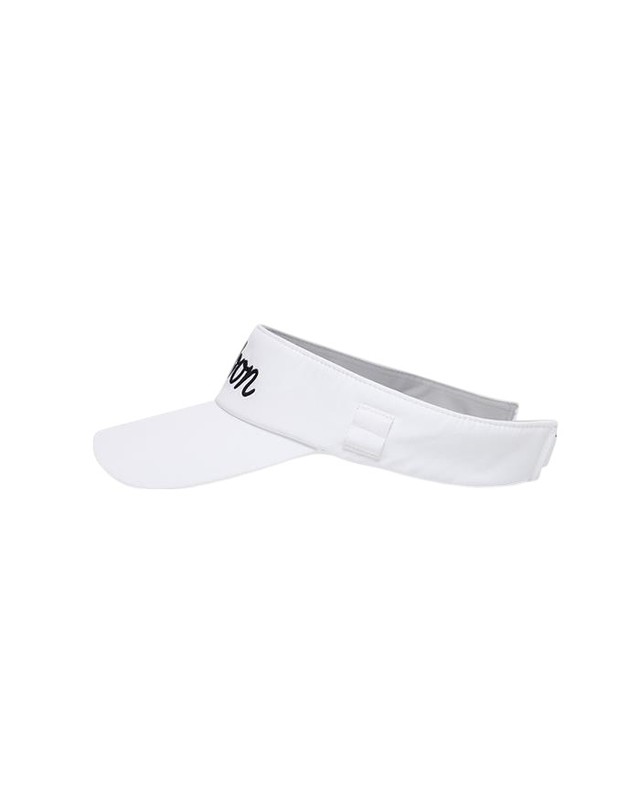 말본골프 [밀라코/국내발송] 말본골프 로고 티 홀더 바이저 M5141WVS05WHT 착용컷