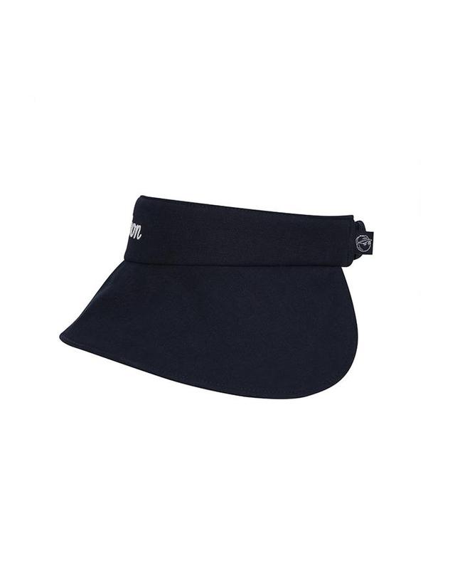 말본골프 [밀라코/국내발송] 말본골프 스크립트 햇 바이저 M5242PVS26NVY 착용컷
