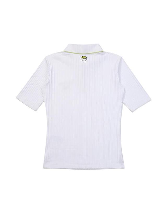 말본골프 [밀라코/국내발송] 말본골프 에리 로고 포인트 카라 티셔츠 OFF WHITE M5222PTS55OWT 착용컷
