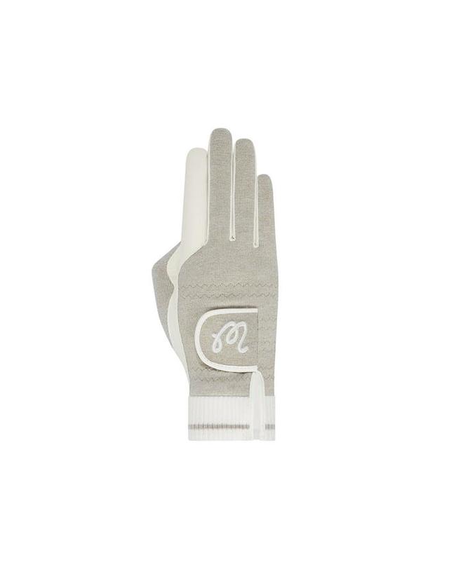 말본골프 [밀라코/국내발송] 말본골프 버킷 양손 윈터 장갑 BEIGE M5442PGL07BEI 착용컷