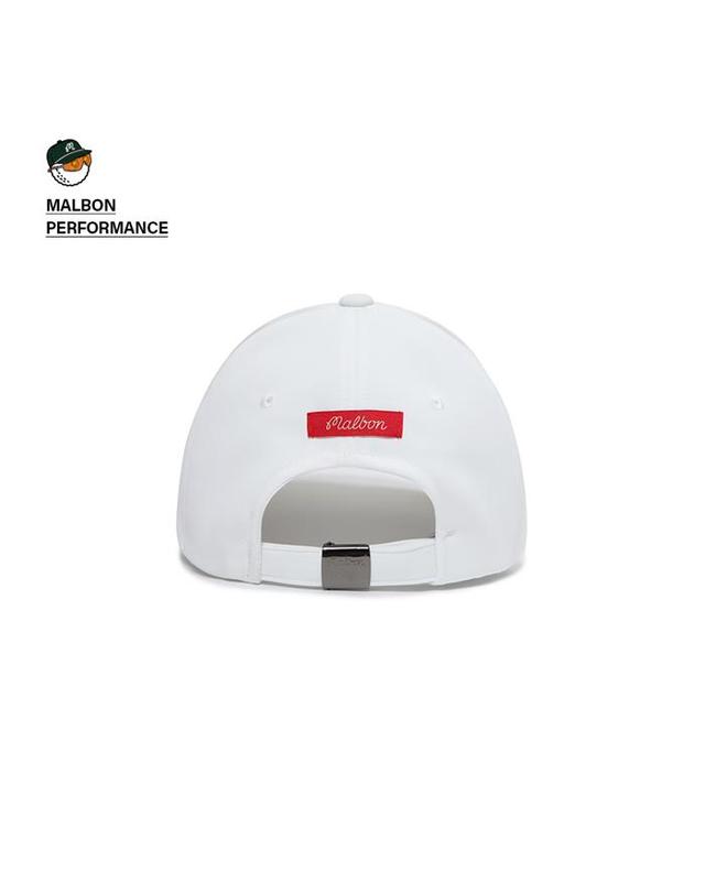 말본골프 [밀라코/국내발송] 말본골프 블레이즈 버킷 스크립트 볼캡 WHITE M5343WCP03WHT 착용컷
