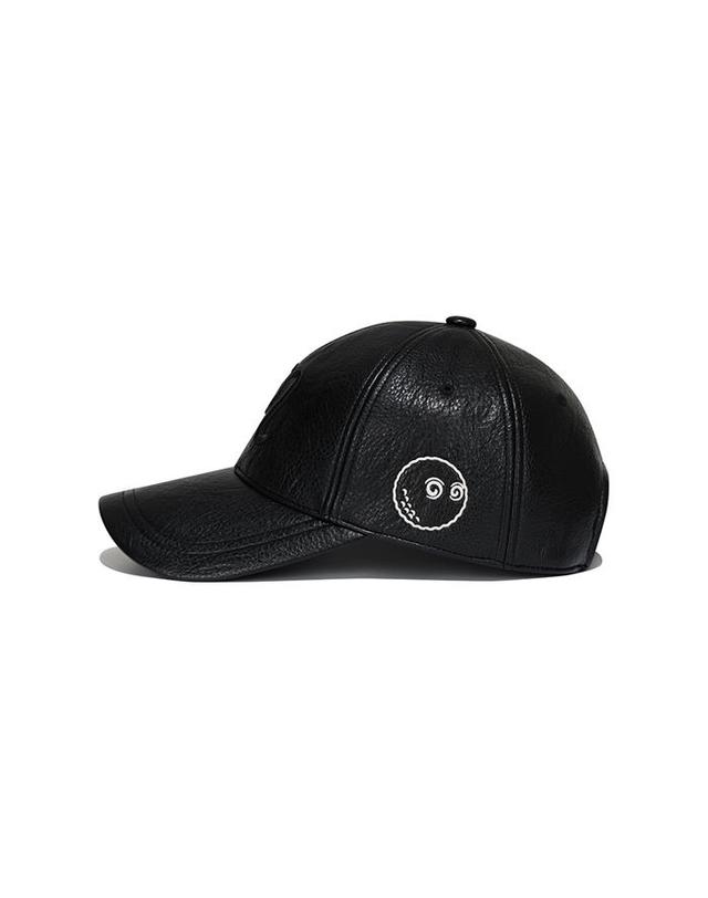 말본골프 [밀라코/국내발송] 말본골프 말본 레더 볼캡 BLACK M5343PCP07BLK 착용컷