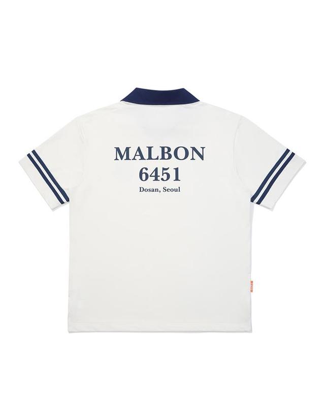 말본골프 [밀라코/국내발송] 말본골프 폴로 버킷 티셔츠 OFF WHITE M5323PTS91OWT 착용컷