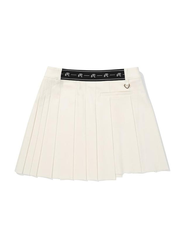 말본골프 [밀라코/국내발송] 말본골프 TR 언발란스 플리츠 스커트 IVORY M5322PSK17IVY 착용컷