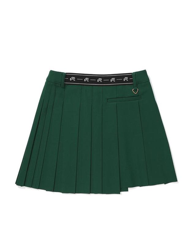 말본골프 [밀라코/국내발송] 말본골프 TR 언발란스 플리츠 스커트 GREEN M5322PSK17GRN 착용컷