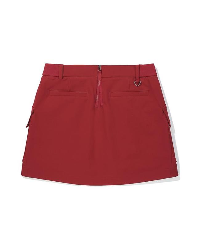 말본골프 [밀라코/국내발송] 말본골프 캐주얼 카고 스커트 RED M5322PSK13RED 착용컷