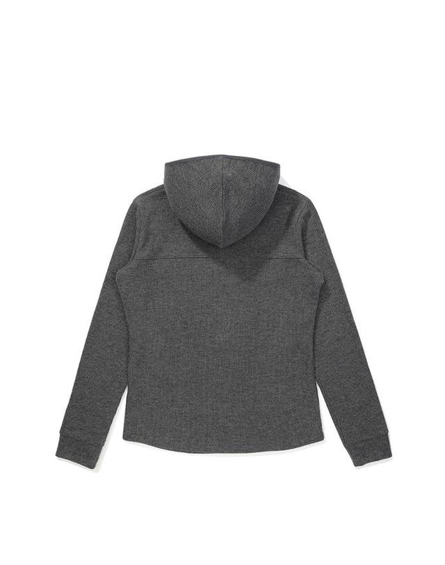 말본골프 [밀라코/국내발송] 말본골프 하이브리드 후드 티셔츠 DARK MELANGE GREY M5322PIN12MGD 착용컷