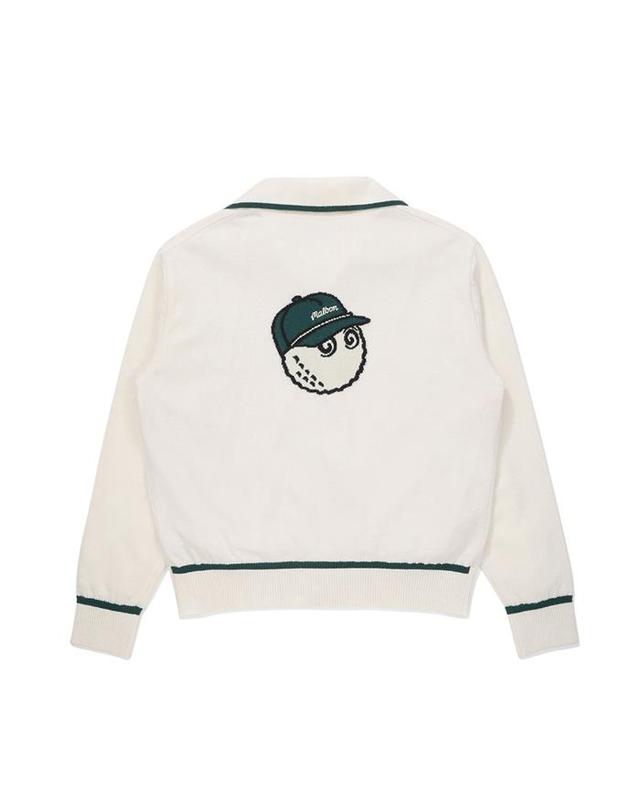 말본골프 [밀라코/국내발송] 말본골프 버킷 방풍 풀집업 가디건 IVORY M5422PKO51IVY 착용컷