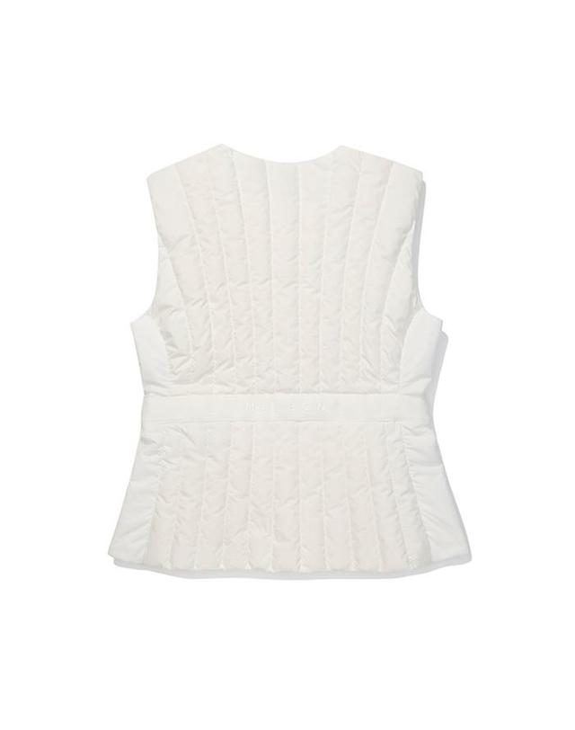 말본골프 [밀라코/국내발송] 말본골프 초경량 미들러 다운베스트 IVORY M5422PDV51IVY 착용컷
