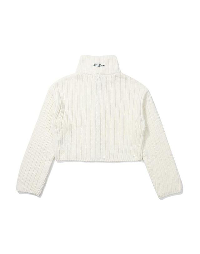 말본골프 [밀라코/국내발송] 말본골프 ALLEGRA 청키 니트 집업 IVORY M5112LKO31IVY 착용컷