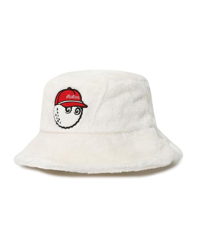 말본골프 [밀라코/당일발송] 말본골프 여성 로고 와펜 벙거지 WHITE M3442PCP82WHT 착용컷