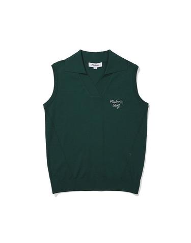 [밀라코/국내발송] 말본골프 변형에리 니트 카라 베스트 GREEN M5222PKV32GRN