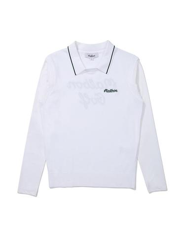 [밀라코/국내발송] 말본골프 니트 하이브리드 긴팔 폴로셔츠 OFF WHITE M5222PKT33OWT