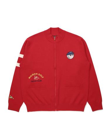 [밀라코/국내발송] 말본 니트 풀집업 자켓 RED  M6121PKO01RED