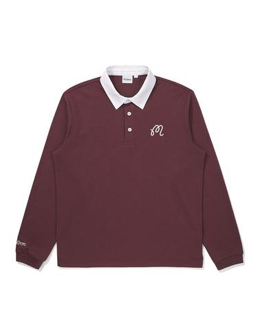 [밀라코/국내발송] 말본 M 클래식 클레릭 티셔츠 WINE  M5321PTL01WIN