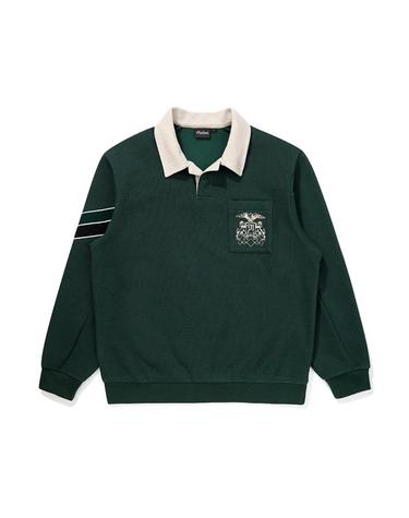 [밀라코/국내발송] 말본 기모 프렌치테리 에리 티셔츠 GREEN  M5421PFS42GRN